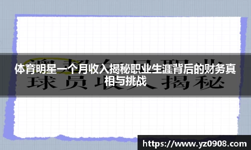 体育明星一个月收入揭秘职业生涯背后的财务真相与挑战