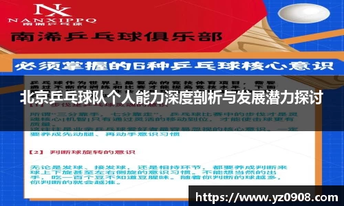 北京乒乓球队个人能力深度剖析与发展潜力探讨