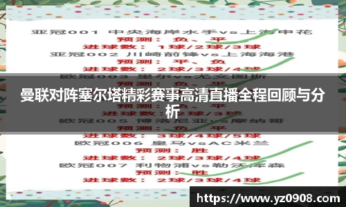 曼联对阵塞尔塔精彩赛事高清直播全程回顾与分析